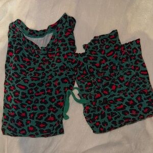 Posh peanut bamboo women’s Leopard Print Pajamas